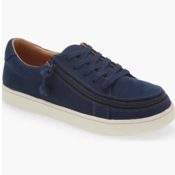 NEW Billy Footwear Women Sneaker Low Top Zip Up Navy Adaptive Size 8 M KF170 - Picture 2 of 5